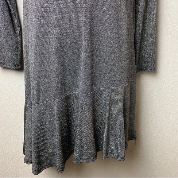 Copper Key Big Girls and Child Gray Metallic Sweater Dress - Picture 2 of 6